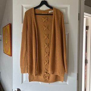 Mustard yellow cardigan